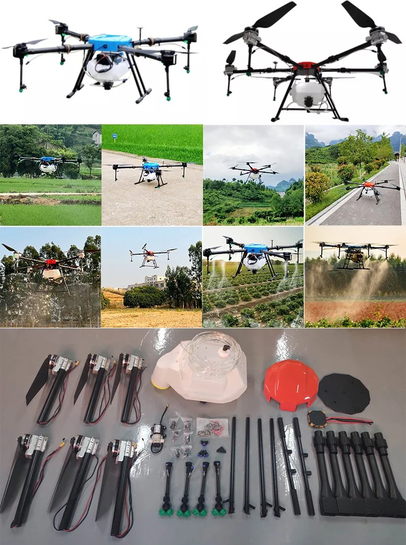 10 20 L Farm Agricultural Pesticide Pulverizador Fumigate Uav Crop Spray Agriculture Carbon Fiber Frame Agricola Spraying Drone Agriculture Sprayer Price