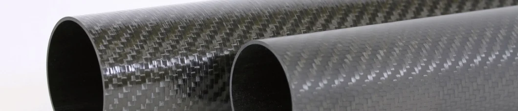 Glossy Finish 3K Twill Weave Carbon Fiber Roll/Tube/Tubing/Pipe