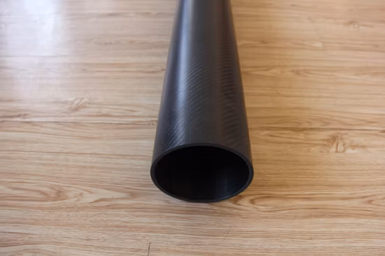 Бесплатные образцы 3K простой/саржевого переплетения матовой/глянцевой отделкой трубы из углеродного волокна с китайской фабрики